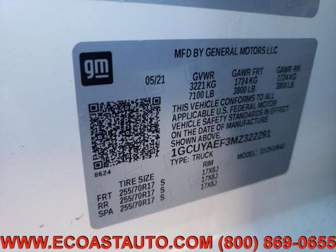 Used 2021 Chevrolet Silverado 1500 W/T w/ WT Fleet Convenience Package image 10