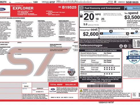 Used 2025 Ford Explorer ST AWD/4WD image 36