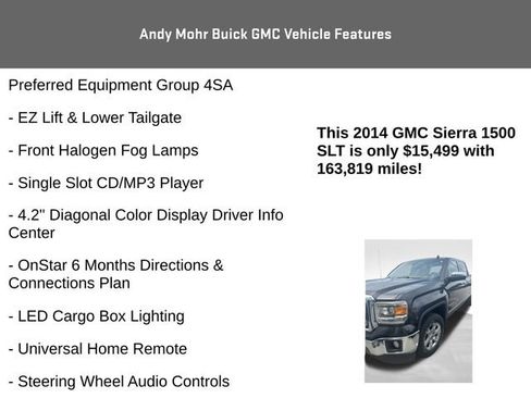 Used 2014 GMC Sierra 1500 SLT w/ Suspension Package, Off-Road AWD/4WD image 14