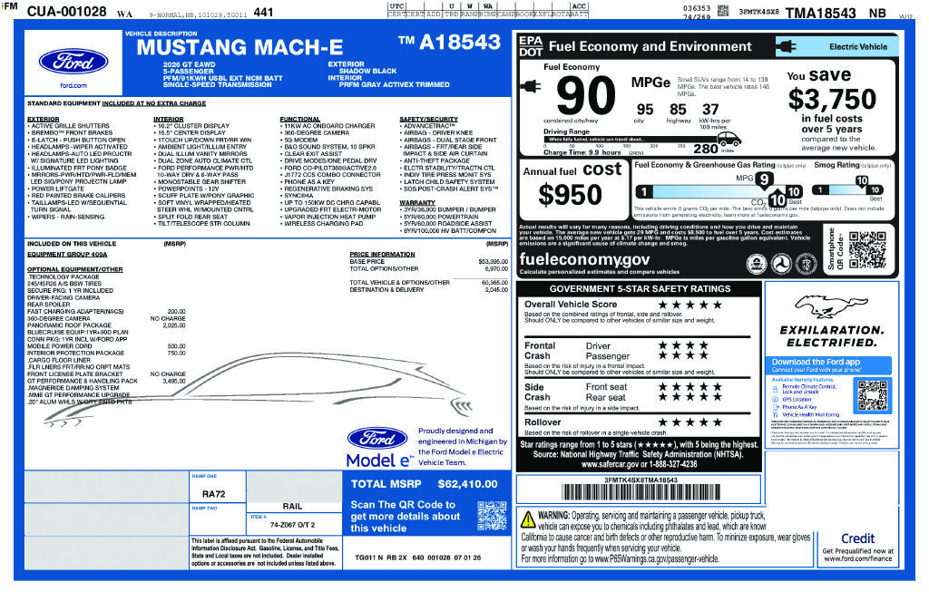 New 2026 Ford Mustang Mach-E GT AWD/4WD image 48