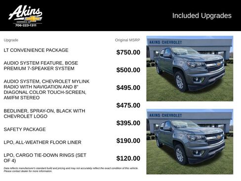 Used 2018 Chevrolet Colorado LT w/ LT Convenience Package AWD/4WD image 3