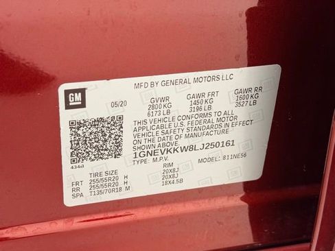 Certified 2020 Chevrolet Traverse Premier image 25