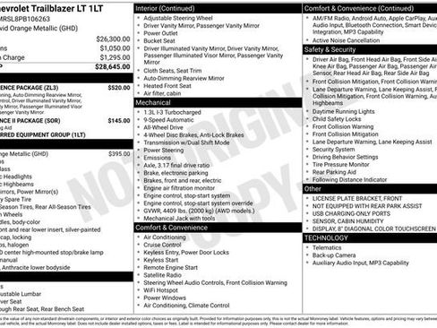 Used 2023 Chevrolet TrailBlazer LT w/ Convenience Package AWD/4WD image 20