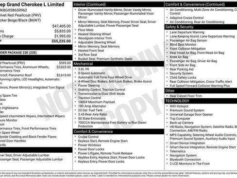Used 2025 Jeep Grand Cherokee L Limited AWD/4WD image 29