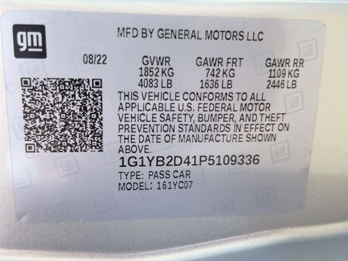 Certified 2023 Chevrolet Corvette Stingray Preferred Cpe w/ Z51 Performance Package image 17