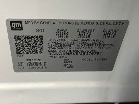 Used 2021 Chevrolet Equinox Premier w/ LPO, Floor Liner Package image 29