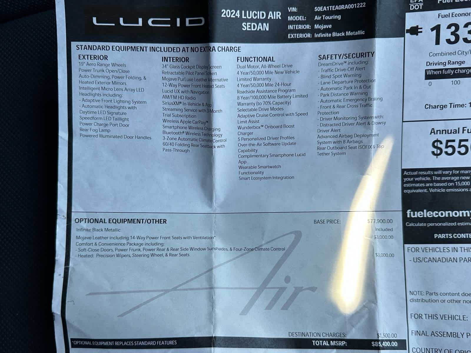 Used 2024 Lucid Air Touring AWD/4WD image 27