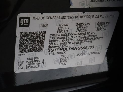 Used 2022 GMC Sierra 1500 SLT RWD image 22