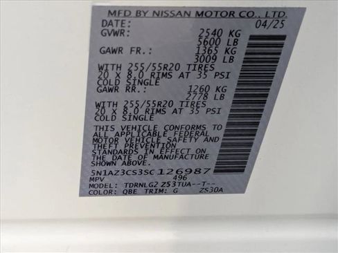 Used 2025 Nissan Murano SL w/ Cargo Package AWD/4WD image 26