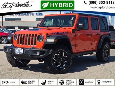 Used 2023 Jeep Wrangler Unlimited Rubicon 4xe w/ Steel Bumper Group AWD/4WD image 1