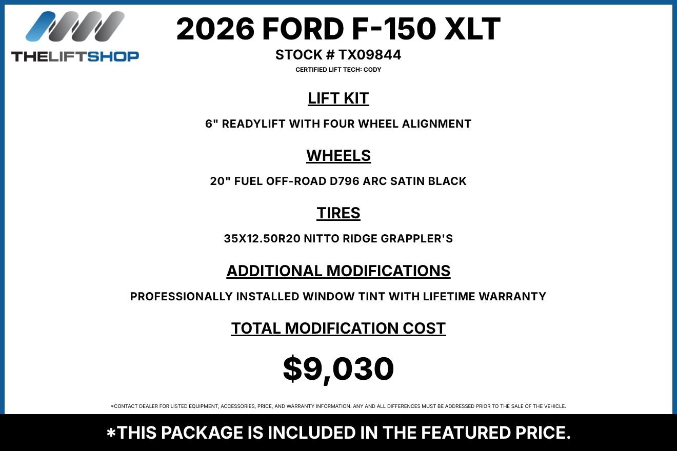 Used 2026 Ford F150 XLT w/ XLT Black Appearance Package AWD/4WD image 2