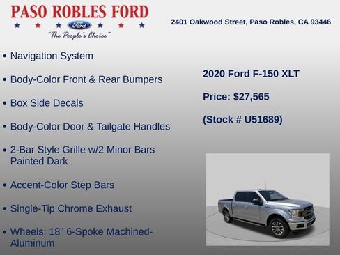 Used 2020 Ford F150 XLT w/ Equipment Group 302A Luxury RWD image 12