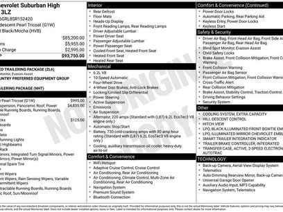 Used 2025 Chevrolet Suburban High Country w/ LPO, Illumination Package
