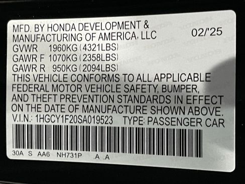 Used 2025 Honda Accord LX image 25