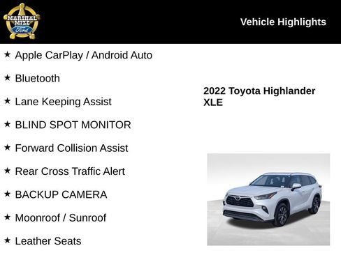 Used 2022 Toyota Highlander XLE image 2