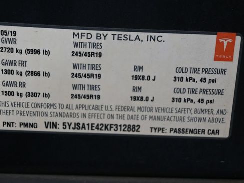 Used 2019 Tesla Model S Performance AWD/4WD image 12