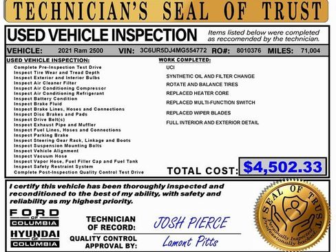 Used 2021 RAM 2500 Big Horn image 2