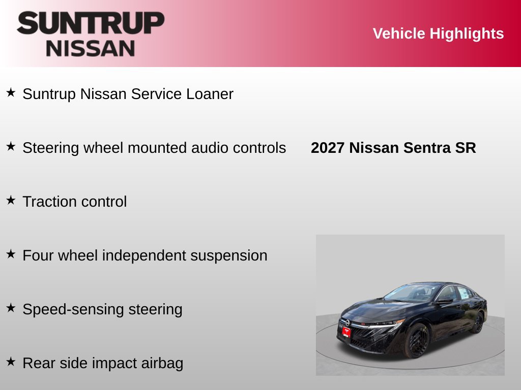 Used 2027 Nissan Sentra SR w/ Floor Mat Package FWD image 8