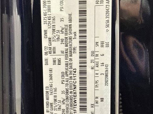 Used 2022 Ford F150 Tremor w/ Equipment Group 402A High AWD/4WD image 23