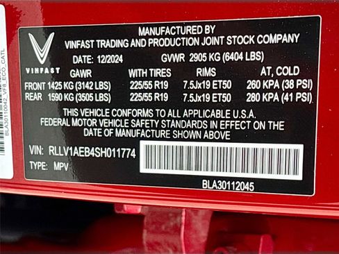 New 2025 VinFast VF 8 Eco AWD/4WD image 31