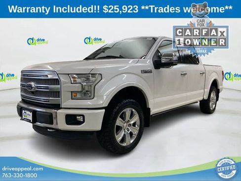 Used 2015 Ford F150 Platinum w/ Equipment Group 701A Luxury AWD/4WD image 2