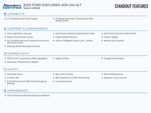 Used 2023 Ford Explorer XLT w/ Equipment Group 202A image 2