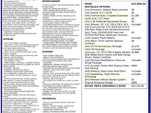 Used 2012 Chevrolet Camaro SS w/ 45th Anniversary Package image 3