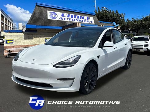 Used 2021 Tesla Model 3 Performance AWD/4WD image 1