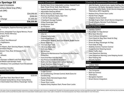 Certified 2026 Kia Sportage SX FWD image 16