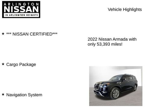 Certified 2022 Nissan Armada SL w/ Cargo Package image 8