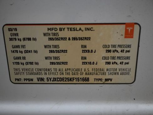 Used 2019 Tesla Model X 100D AWD/4WD image 35