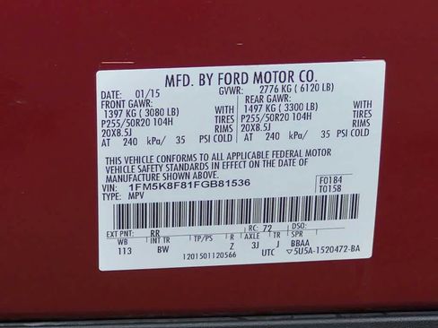 Used 2015 Ford Explorer Limited AWD/4WD image 39