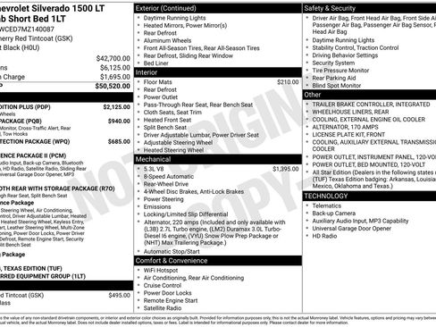 Used 2021 Chevrolet Silverado 1500 LT w/ Texas Edition Plus RWD image 33