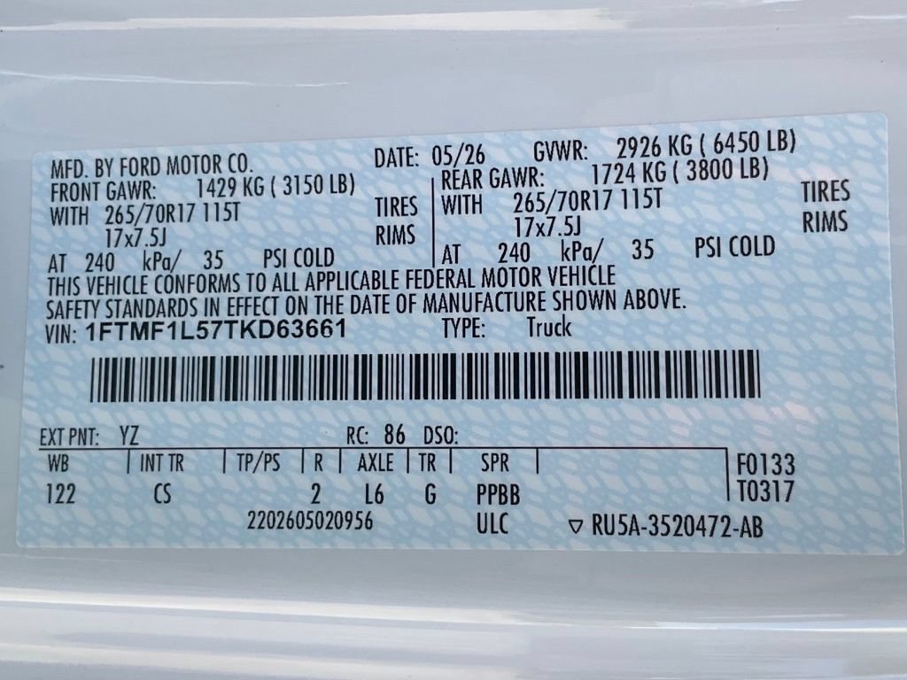 New 2026 Ford F150 XL w/ Equipment Group 103A High AWD/4WD image 49