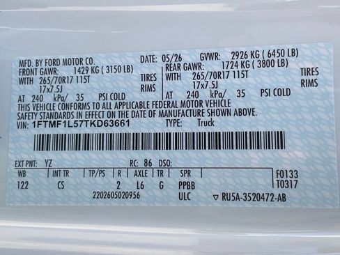 New 2026 Ford F150 XL w/ Equipment Group 103A High AWD/4WD image 49