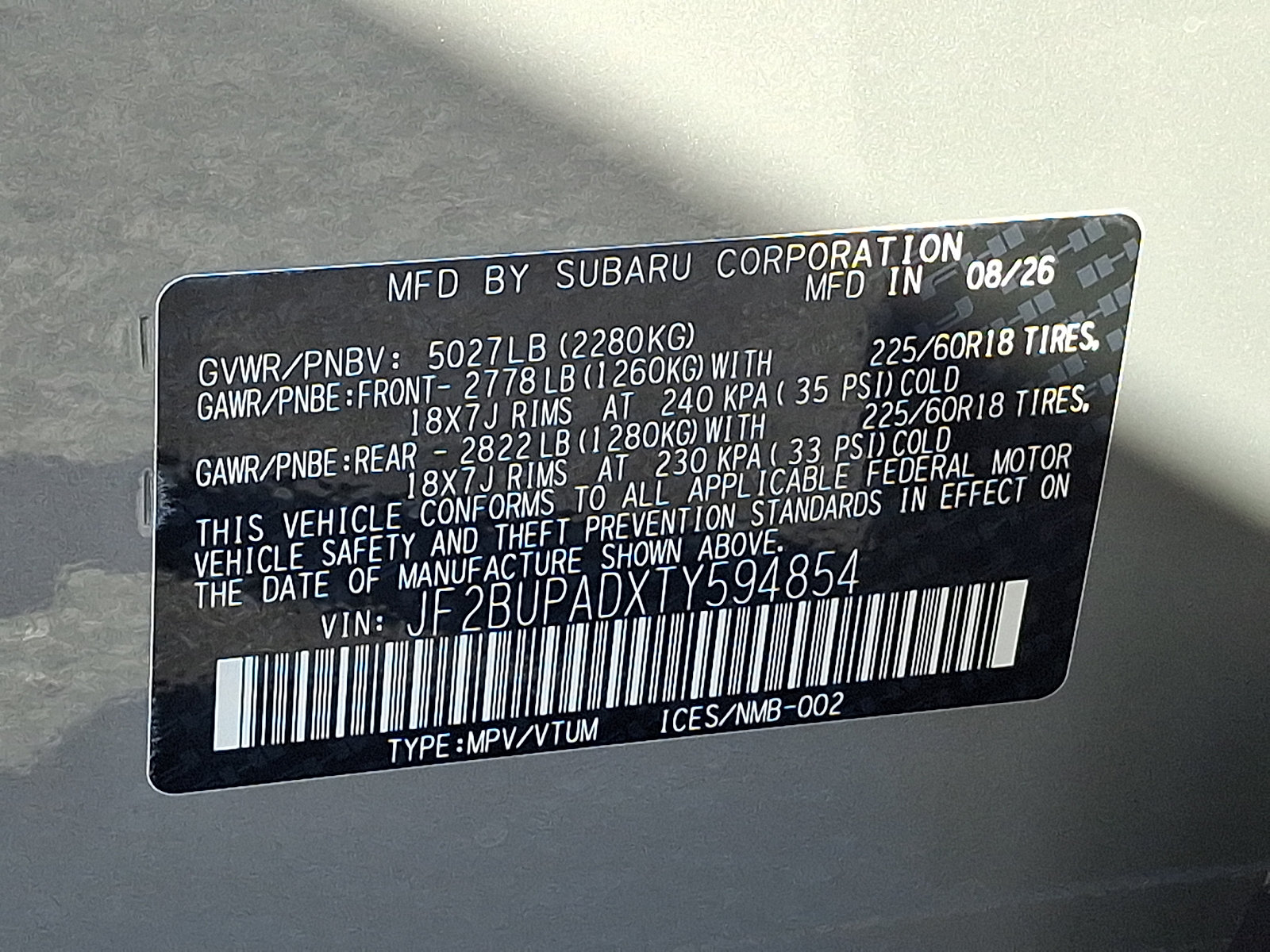New 2026 Subaru Outback Premium AWD/4WD image 16