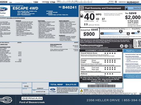 Used 2022 Ford Escape SEL image 28