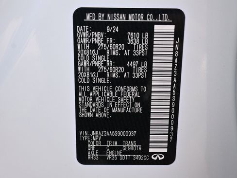 Used 2025 INFINITI QX80 Pure w/ Cargo Package image 37