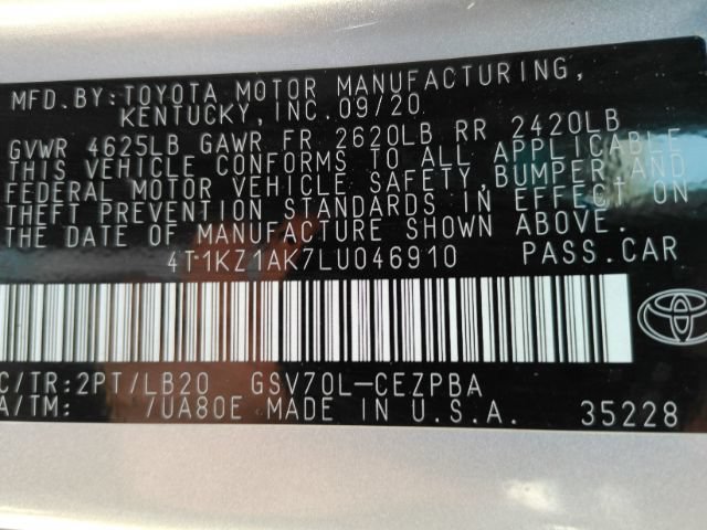 Used 2020 Toyota Camry XSE w/ Driver Assist Package FWD image 54