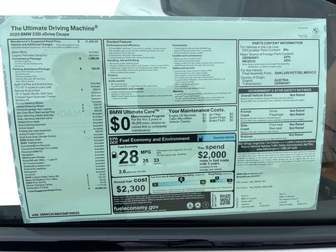 New 2025 BMW 230i xDrive Coupe w/ Convenience Package image 30