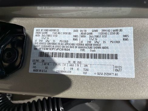 Used 2018 Ford F150 XLT w/ Equipment Group 301A Mid AWD/4WD image 7