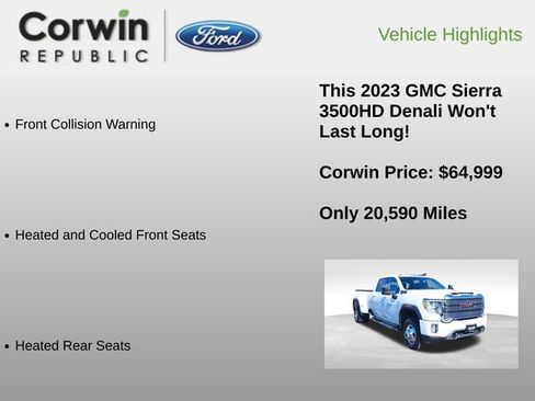 Used 2023 GMC Sierra 3500 Denali AWD/4WD image 12
