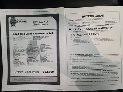 Used 2023 Jeep Grand Cherokee Limited w/ Luxury Tech Group II image 37