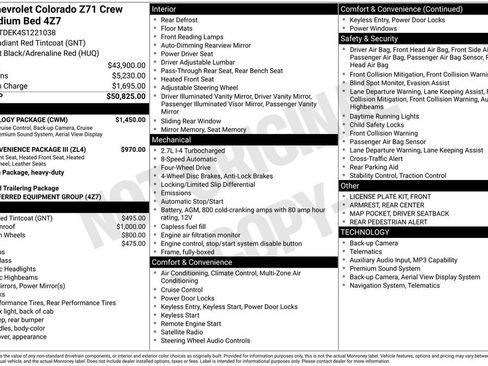 Used 2025 Chevrolet Colorado Z71 w/ Technology Package AWD/4WD image 33