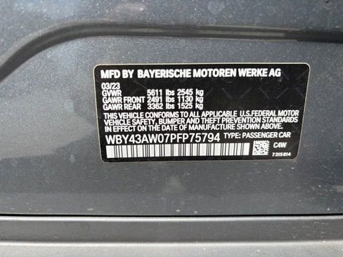 Used 2023 BMW i4 eDrive35 w/ Parking Assistance Package RWD image 27