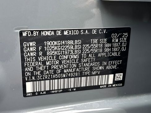 Certified 2025 Honda HR-V Sport image 26