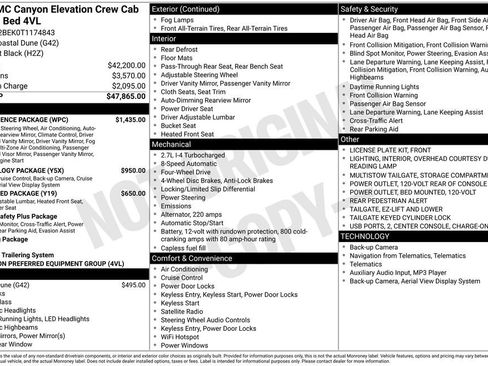 New 2026 GMC Canyon Elevation w/ Convenience Package image 5