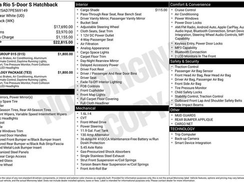 Used 2023 Kia Rio S w/ Technology Package FWD image 32