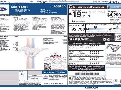 Certified 2025 Ford Mustang GT Premium RWD image 6
