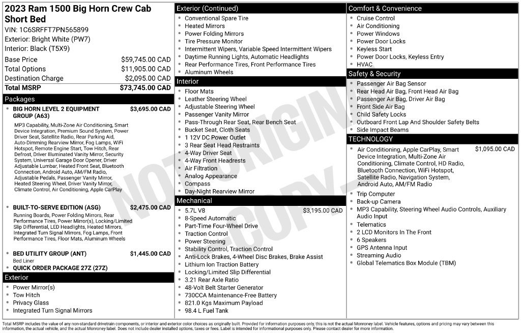 Used 2023 RAM 1500 Big Horn AWD/4WD image 2